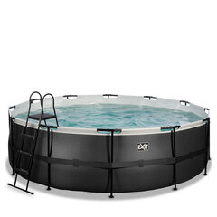 Каркасный бассейн с песочным фильтром Exit Leather ø450x122 см, черный цена и информация | Бассейны | 220.lv