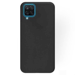 Fusion Soft Matte Back Case silikona aizsargapvalks Samsung A125 Galaxy A12 melns cena un informācija | Telefonu vāciņi, maciņi | 220.lv