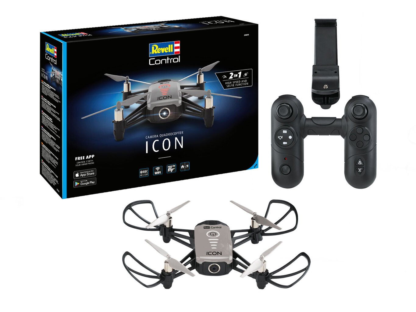 Drons ar kameru Revell Icon, 23825 cena un informācija | Rotaļlietas zēniem | 220.lv
