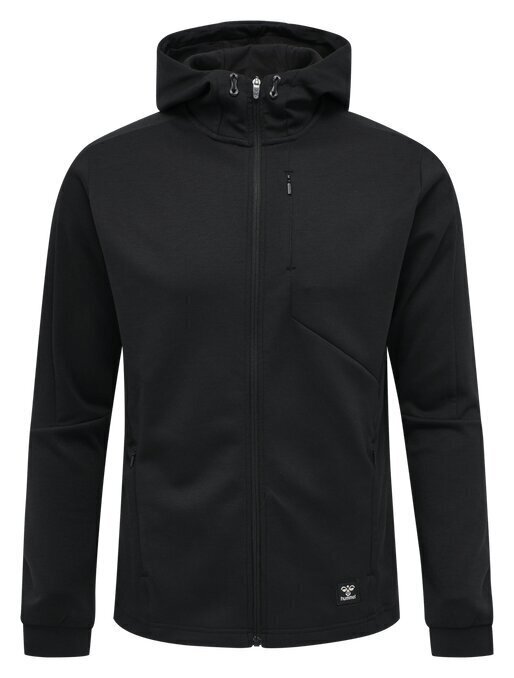 Jaka vīriešiem Hummel Tropper Zip Hoodie, melna cena un informācija | Vīriešu jakas | 220.lv