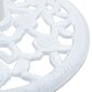 Lietussarga pamats vidaXL, baltā krāsā, čuguns, 12 kg, 48 cm cena un informācija | Saulessargi, markīzes un statīvi | 220.lv