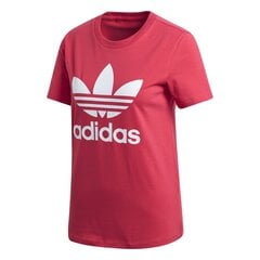 Футболка женская adidas Trefoil, красная цена и информация | Женские футболки | 220.lv