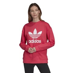 Блуза женская adidas Trefoil Crew, красная цена и информация | Женские кофты | 220.lv