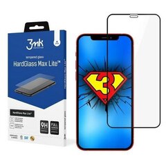 3mk HardGlass Max Lite for iPhone 12 / 12 Pro black frame cena un informācija | Ekrāna aizsargstikli | 220.lv