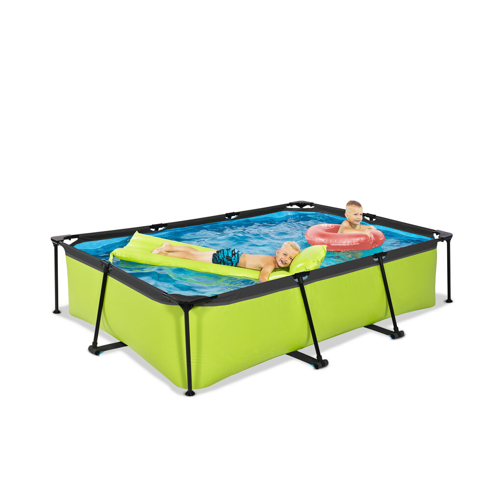 Karkasa baseins ar filtru Exit Lime 300x200x65 cm, zaļš цена и информация | Baseini | 220.lv