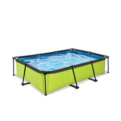 Karkasa baseins ar filtru Exit Lime 300x200x65 cm, zaļš cena un informācija | Baseini | 220.lv