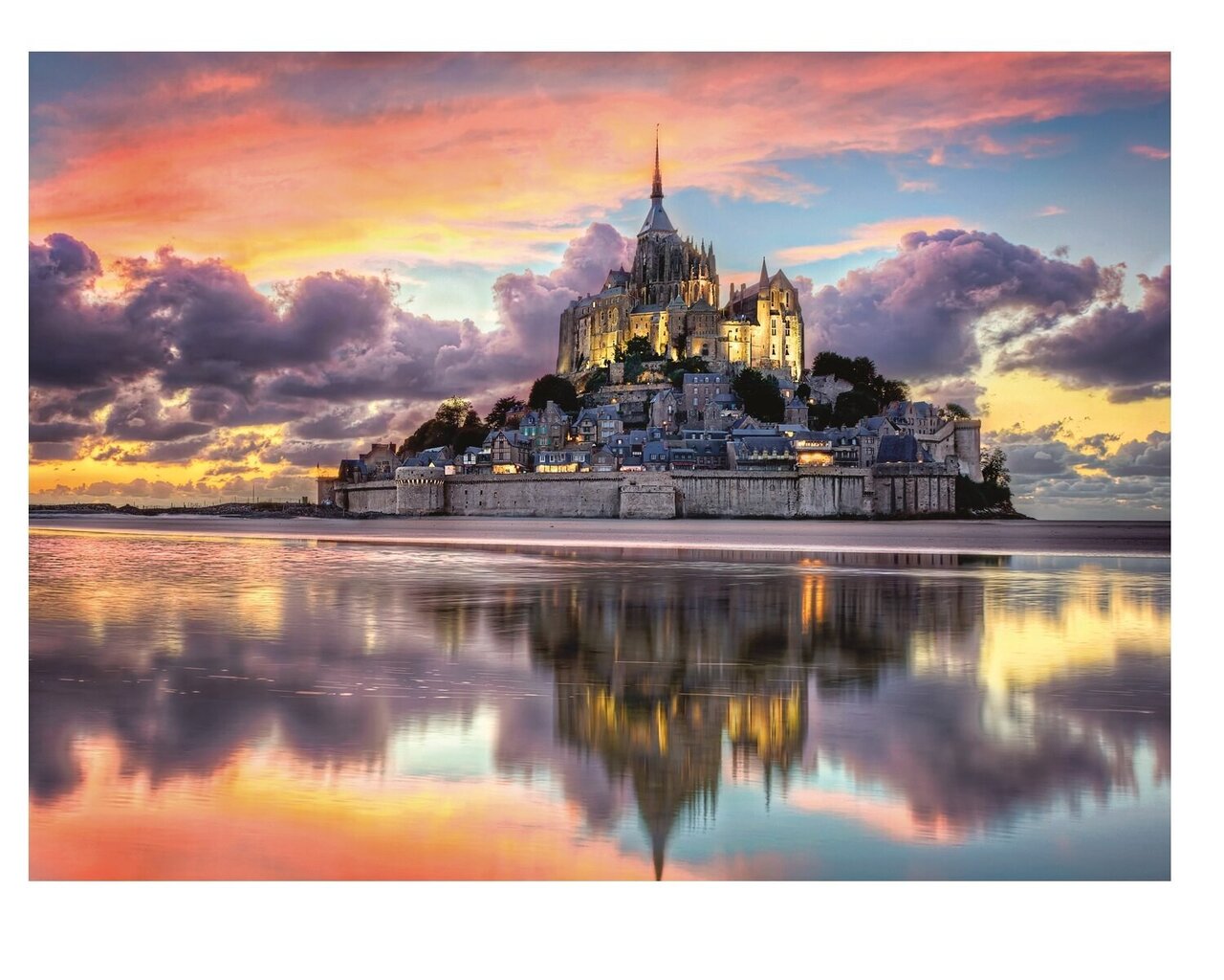 Puzle ar Senmišela kalnu Clementoni Le Magnifique Mont Saint-Michel, 39367, 1000 d. cena un informācija | Puzles, 3D puzles | 220.lv