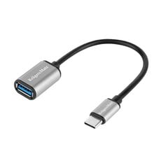 Универсальный OTG адаптер Type-C на USB 3.0 Kruger & Matz подключение, серебряный цена и информация | Адаптеры и USB разветвители | 220.lv