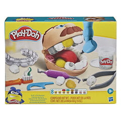 Plastilīna komplekts Zobārsts Hasbro Play-Doh Drill 'n Fill Dentist cena un informācija | Attīstošās rotaļlietas | 220.lv