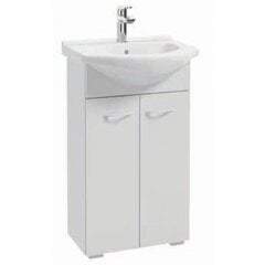 Шкафчик для ванной с умывальником PIK05003 D50, белый цена и информация | Шкафчики для ванной | 220.lv