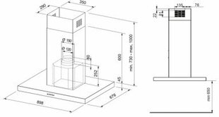 Franke FORMAT FDF H45 9354 цена и информация | Вытяжки на кухню | 220.lv