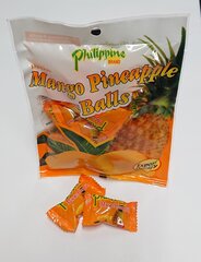 Žāvētas mango un ananāsu bumbiņas, Philippine brand, 100 g cena un informācija | Rieksti, sēklas, žāvēti augļi | 220.lv