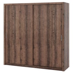Шкаф Selsey Rinker 220 см, темно-коричневый цена и информация | Шкафы | 220.lv