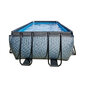 Karkasa baseins ar smilšu filtru Exit Stone 400x200x122 cm, pelēks cena un informācija | Baseini | 220.lv