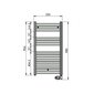 Elektriskais vannasistabas radiators Zehnder Aura PBEZ-090-50/MQ, 90x50 cm, balts cena un informācija | Dvieļu žāvētāji | 220.lv