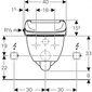 Viedais tualetes pods Geberit AcuaClean 4000 Rimless ar bidē funkciju un lēni aizveramu vāku 146.135.11.1 cena un informācija | Tualetes podi | 220.lv