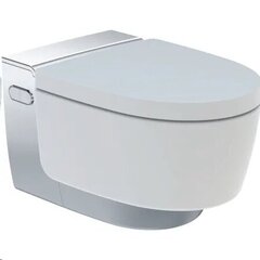 Viedais tualetes pods Geberit AcuaClean Mera Classic Rimless TurboFlush ar bidē funkciju un lēni aizveramu vāku 146.201.21.1 cena un informācija | Tualetes podi | 220.lv