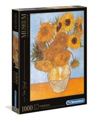 Пазл Clementoni Museum Collection Van Gogh Подсолнухи/Girasoli, 1000 д. цена и информация | Пазлы | 220.lv