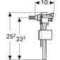 Ūdens piepildīšanas mehānisms Geberit Type 333 3/8 ". 136.739.00.3 цена и информация | Piederumi tualetes podiem un bidē | 220.lv