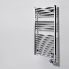 Elektriskais vannasistabas radiators Zehnder Aura PBECZ-090-50 / MQ, 90x50 cm, hroma krāsā цена и информация | Полотенцесушители | 220.lv