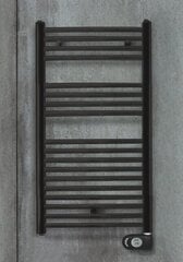 Elektriskais vannasistabas radiators Zehnder Aura PBEBZ-090-50/MQ, 90x50 cm, melns cena un informācija | Dvieļu žāvētāji | 220.lv