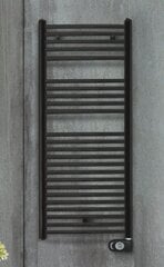 Elektriskais vannasistabas radiators Zehnder Aura PBEBZ-120-50/MQ, 120x50 cm, melns цена и информация | Полотенцесушители | 220.lv