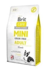 Brit Care Mini Adult Lamb полноценный корм для собак 2кг цена и информация | Сухой корм для собак | 220.lv