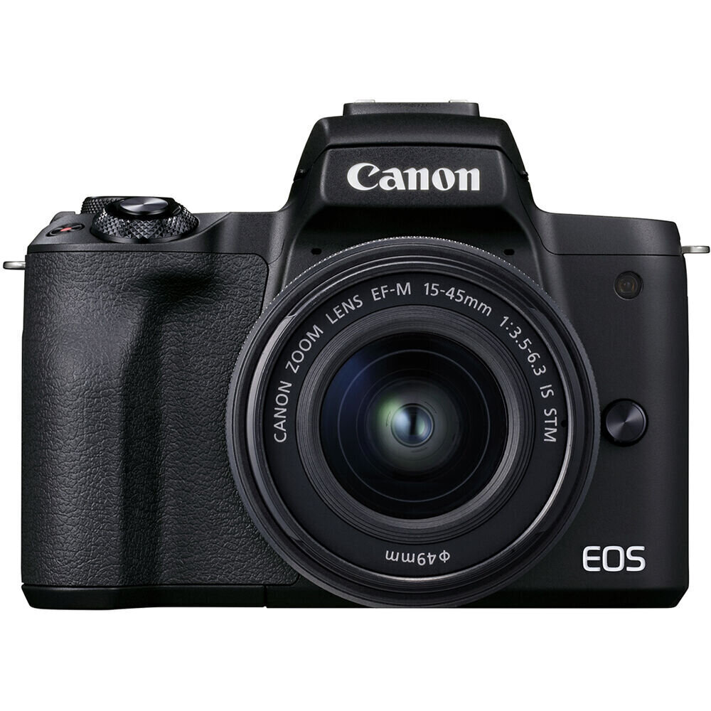 Canon EOS M50 Mark II + EF-M 15-45 mm IS STM + EF-M 55-200 mm IS STM cena un informācija | Digitālās fotokameras | 220.lv