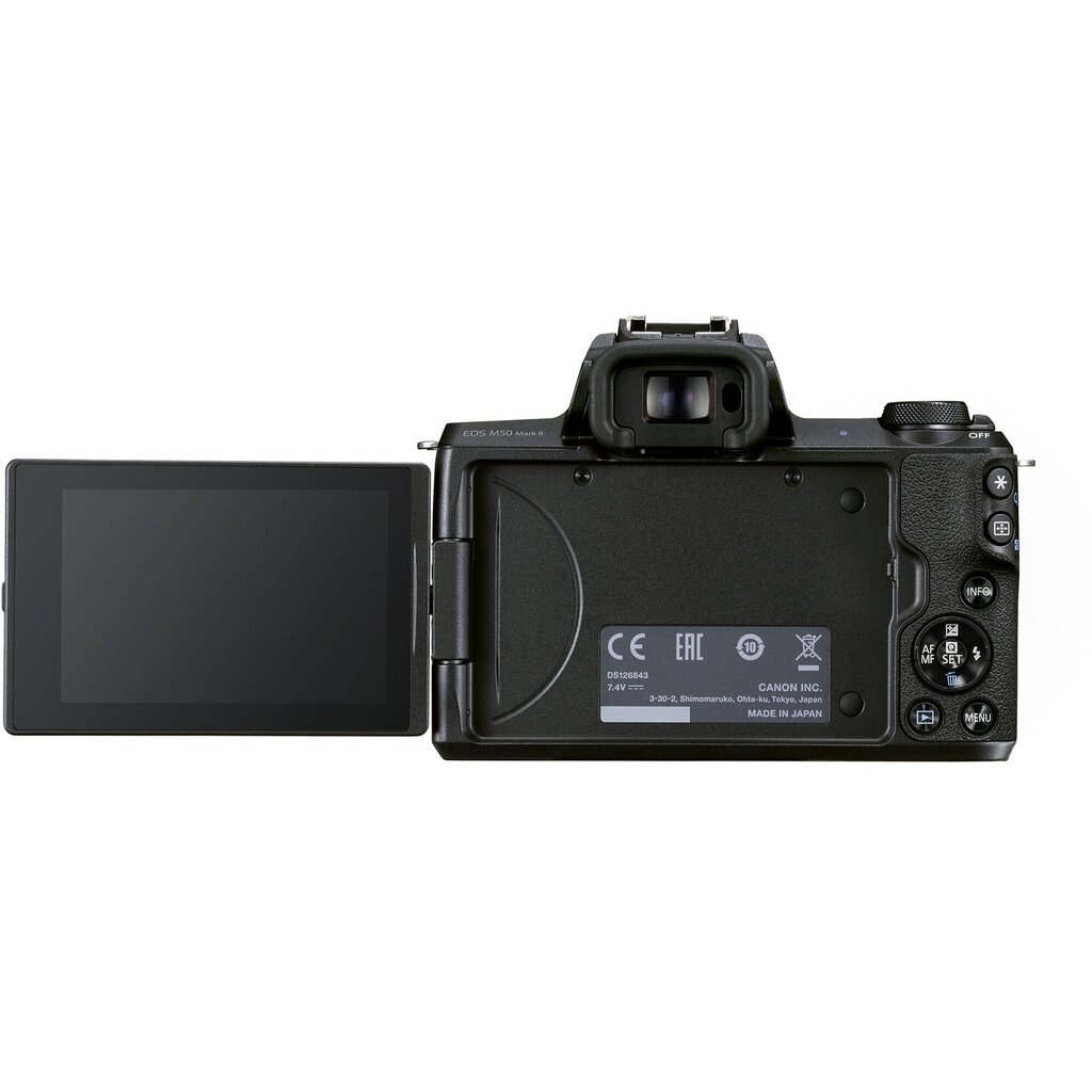Canon EOS M50 Mark II + EF-M 15-45 mm IS STM + EF-M 55-200 mm IS STM цена и информация | Digitālās fotokameras | 220.lv