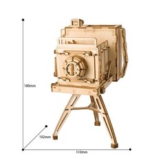 3D puzzle Robotime Vintage Camera cena un informācija | Konstruktori | 220.lv