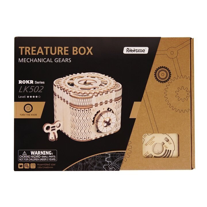 3D puzzle Robotime Treasure Box cena un informācija | Konstruktori | 220.lv