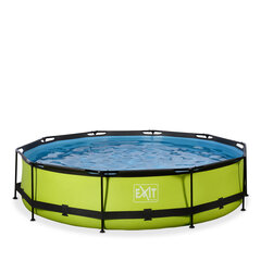 Каркасный бассейн с фильтром Exit Lime ø360x76 см, зеленый цена и информация | Бассейны | 220.lv