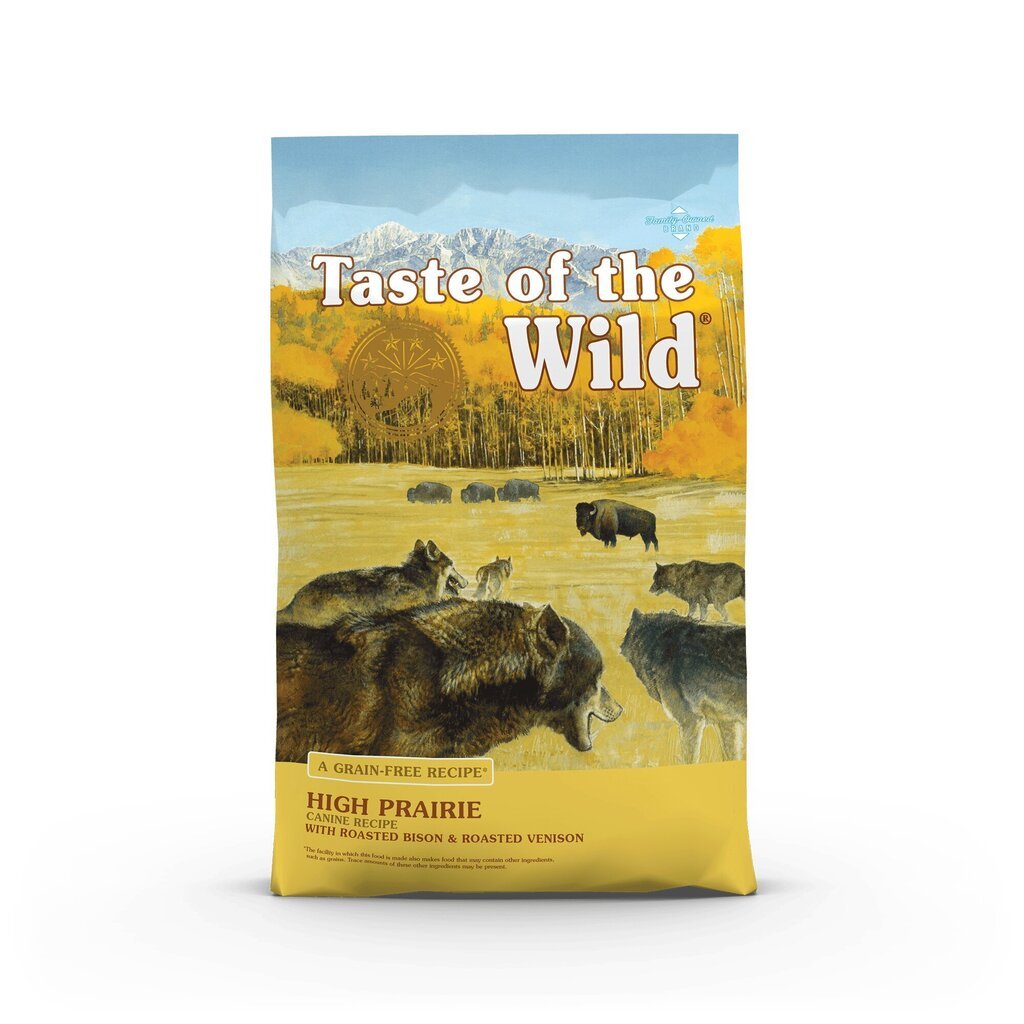 Taste of the Wild High Prairie sausā bezgraudainā suņu barība ar bifeļa un brieža gaļu, 12,2 kg цена и информация | Sausā barība suņiem | 220.lv