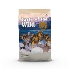 Taste of the Wild Wetlands sausā suņu barība bez graudiem ar putnu gaļu, 12.2 kg cena un informācija | Sausā barība suņiem | 220.lv
