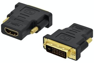 Универсальный адаптер RoGer HDMI > DVI, черный цена и информация | Адаптеры и USB разветвители | 220.lv