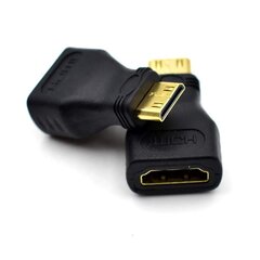 Универсальный адаптер RoGer MHL Mini HDMI - > HDMI, черный цена и информация | Адаптеры и USB разветвители | 220.lv