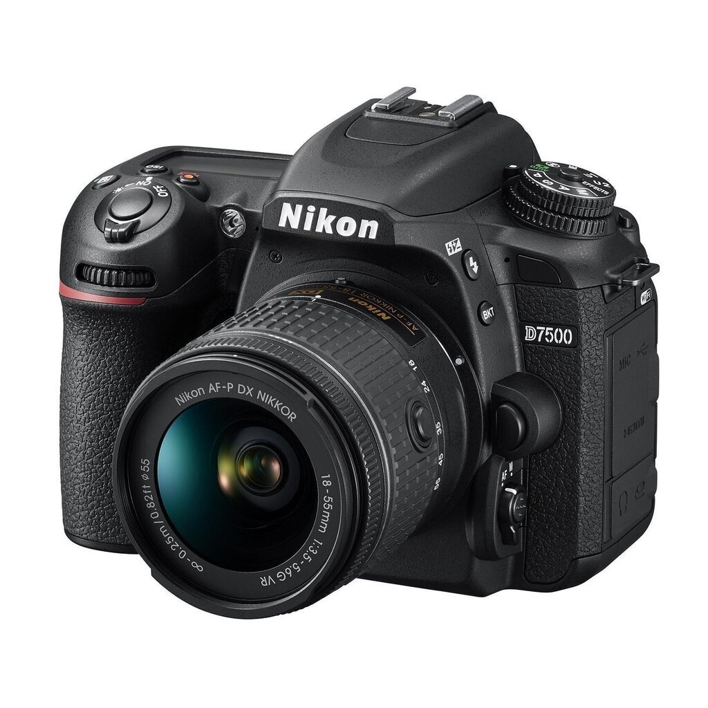 Nikon D7500 + AF-P DX Nikkor 18-55 mm f/3.5-5.6G VR цена и информация | Digitālās fotokameras | 220.lv