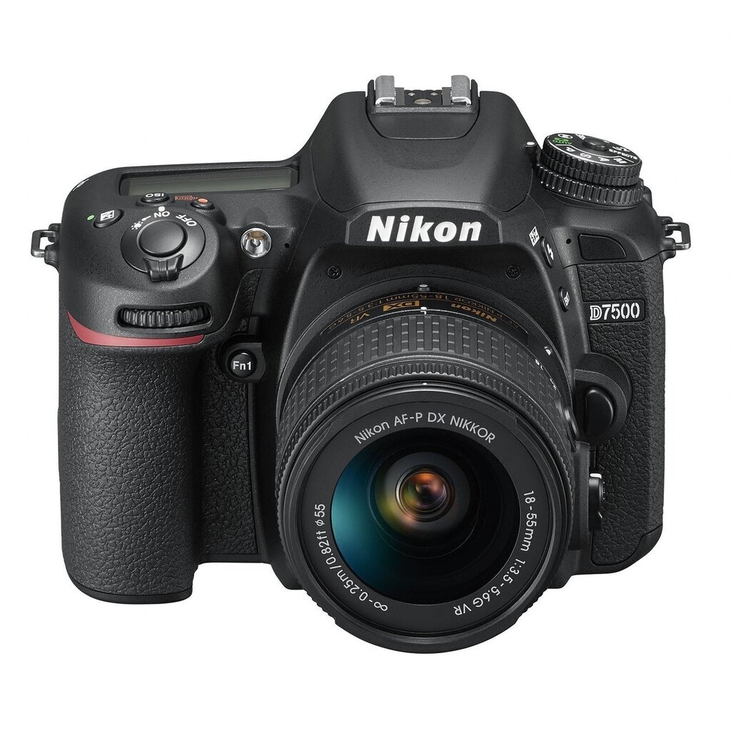 Nikon D7500 + AF-P DX Nikkor 18-55 mm f/3.5-5.6G VR цена и информация | Digitālās fotokameras | 220.lv