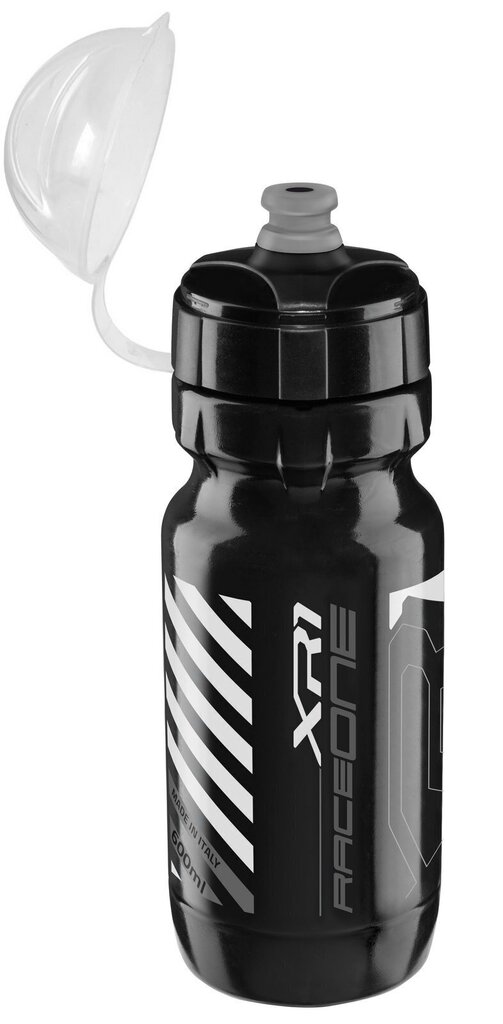 Velosipēdu pudele RaceOne Xr1, 0,6 l, melna/pelēka цена и информация | Velo pudeles un pudeļu turētāji | 220.lv