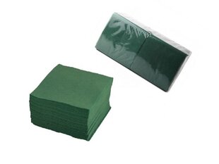 Бумажные салфетки 24х24 см, зеленые 400 шт. цена и информация | Скатерти, салфетки | 220.lv
