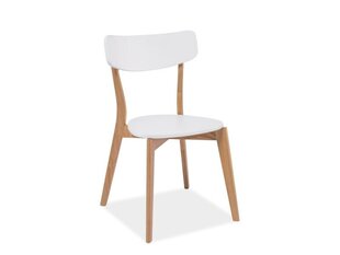 4-u krēslu komplekts Signal Meble Mosso, balts/melns cena un informācija | Virtuves un ēdamistabas krēsli | 220.lv