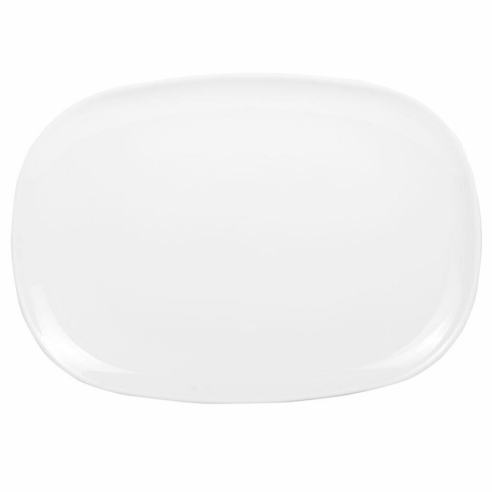 Luminarc šķīvis 35x24cm balts SWEET LINE cena un informācija | Trauki, šķīvji, pusdienu servīzes | 220.lv