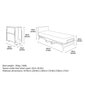 Papildus gulta Crown Premier 76x190 cm cena un informācija | Gultas | 220.lv