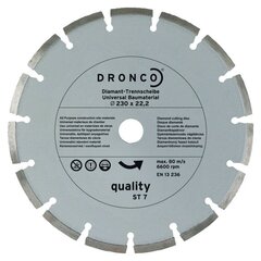 Универсальный алмазный диск DRONCO quality ST-7 (125 x 2,0 x 22,23 мм) цена и информация | Пилы, циркулярные станки | 220.lv