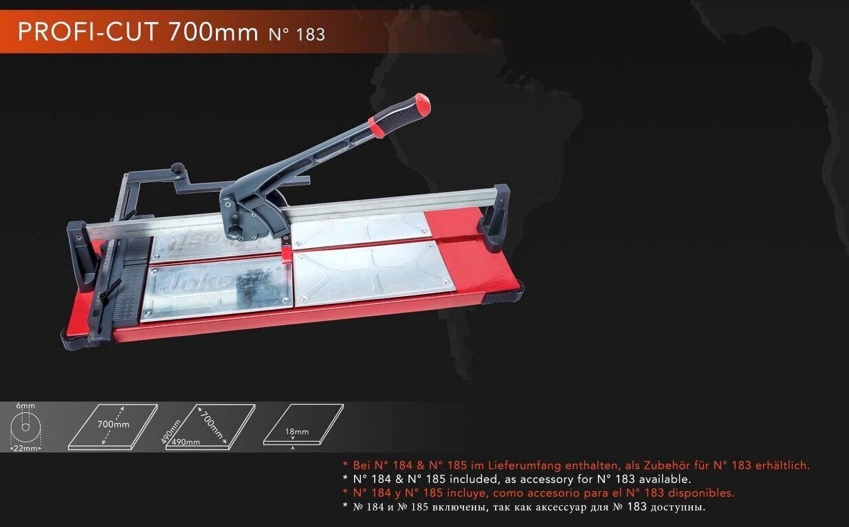 Flīžu griešanas ierīce JOKOSIT PROFI CUT MAX (700 mm) cena un informācija | Rokas instrumenti | 220.lv