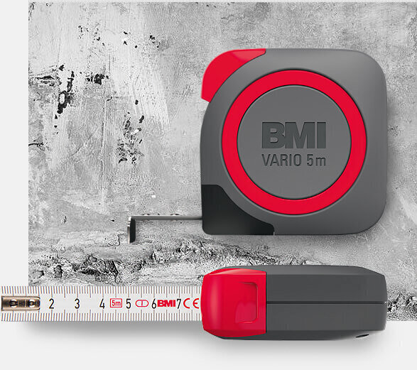 Mērlente BMI Vario EG 1 (8 m), pirmā precizitātes klase cena un informācija | Rokas instrumenti | 220.lv