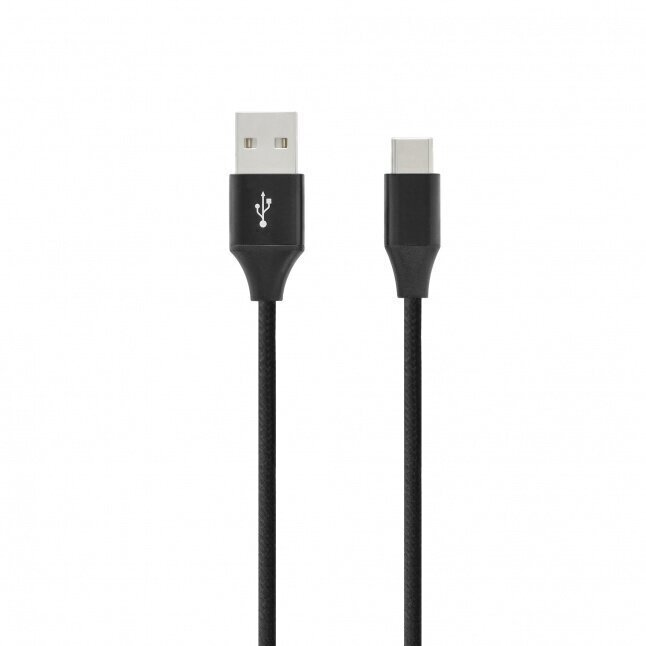 Toti 1M231-BLK USB A/ Tips C 1 m cena un informācija | Savienotājkabeļi | 220.lv