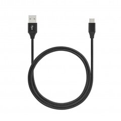 Toti 1M231-BLK USB A/ Type C 1 м цена и информация | Кабели для телефонов | 220.lv