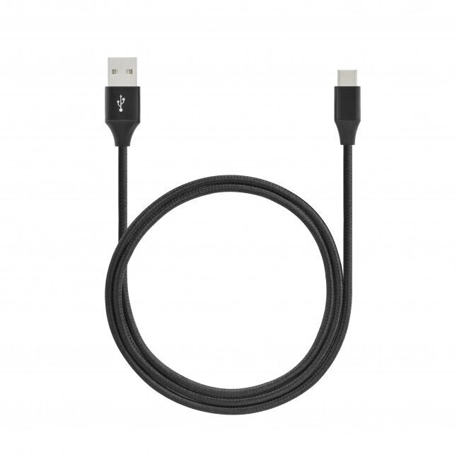 Toti 1M231-BLK USB A/ Tips C 1 m cena un informācija | Savienotājkabeļi | 220.lv