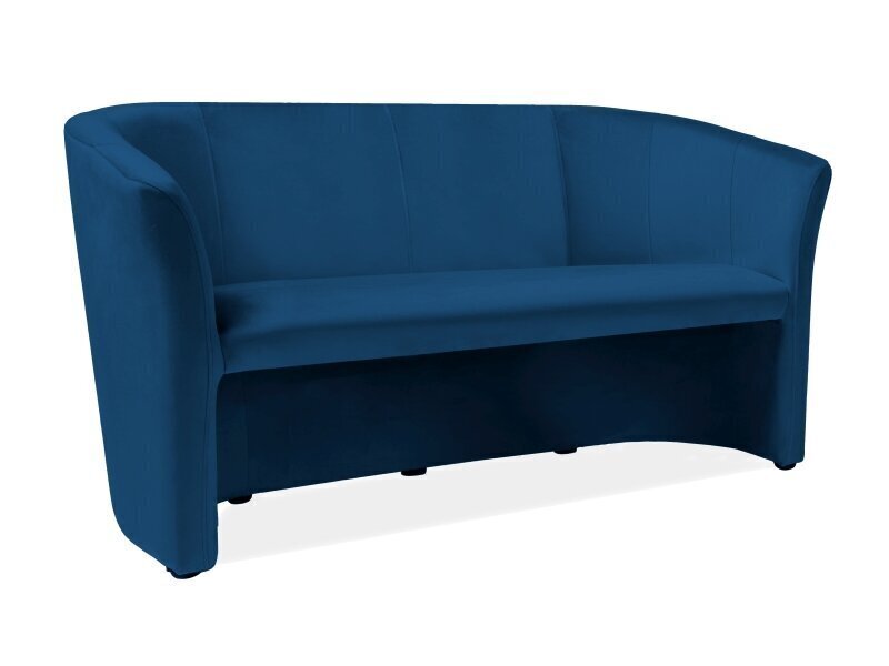 Trīsvietīgs samta dīvāns Signal Meble TM 3, tumši zils cena un informācija | Dīvāni | 220.lv